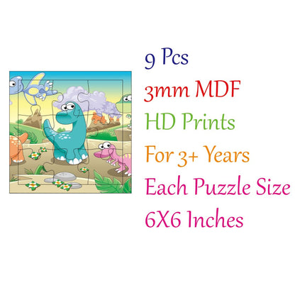 Otidge Dinosaurs wooden jigsaw puzzles, pack of 4 - image 7
