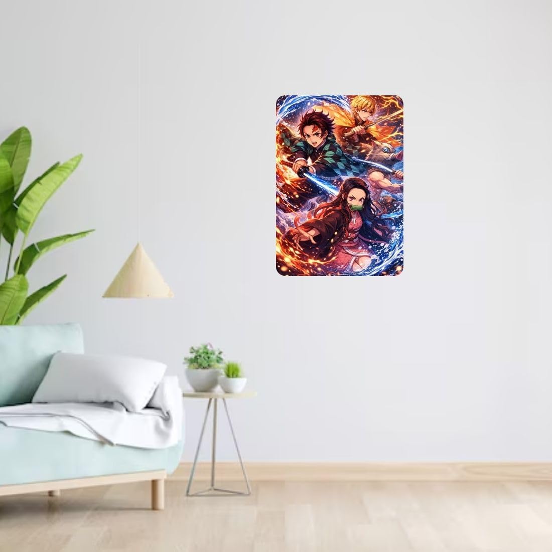 Zesta Demon Slayer – Design 4 self-adhesive MDF wooden wall hanging - image 7