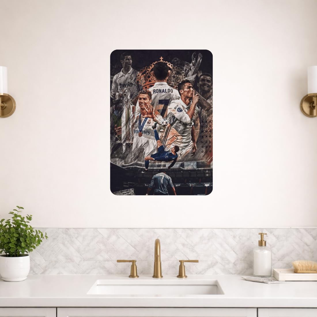Zesta Ronaldo – Design 3 self-adhesive MDF wooden wall hanging - image 7