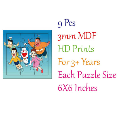 Otidge Doraemon wooden jigsaw puzzles, pack of 4 - image 7