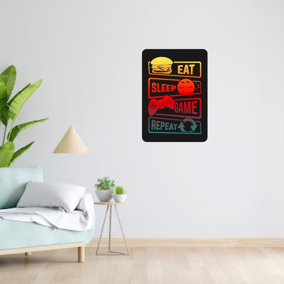 Zesta Gamer – Design 2 self-adhesive MDF wooden wall hanging - image 7