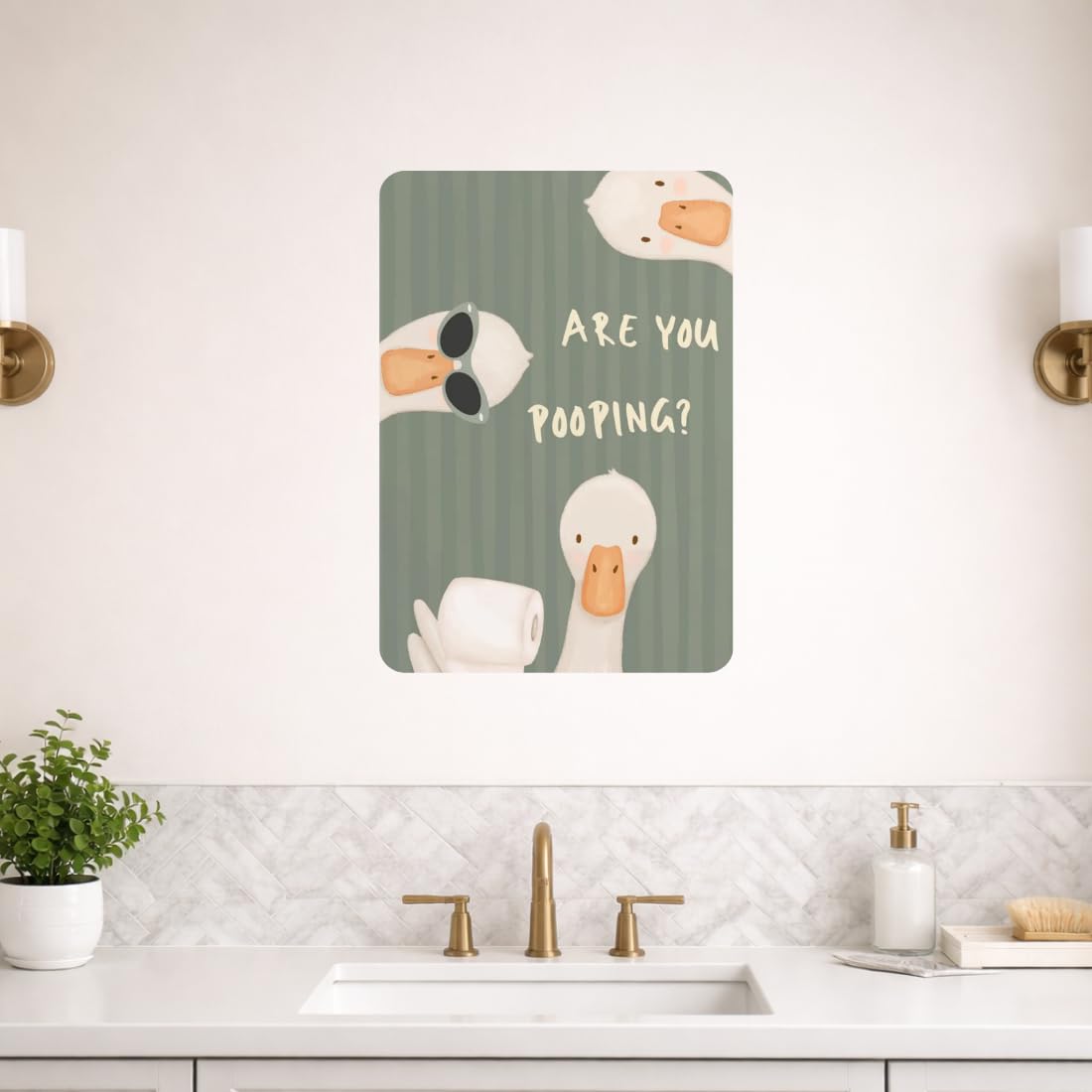 Zesta Bathroom – Design 2 self-adhesive MDF wooden wall hanging - image 7