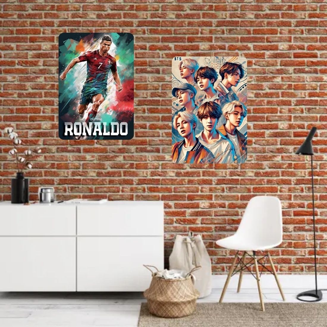 Zesta Ronaldo self-adhesive MDF wooden wall hanging - image 7