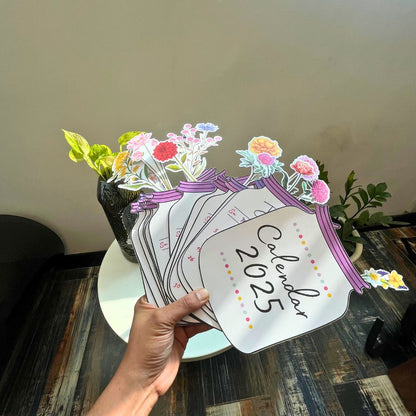 kawaii calender 2025 - Floral.