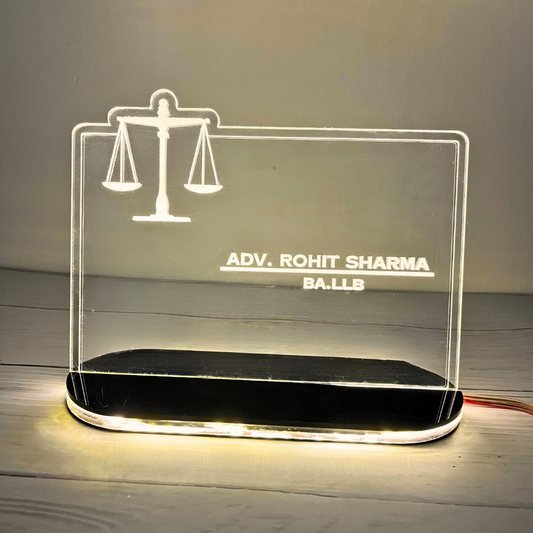 Personalized Hologram Lamp - Gift for Advocate
