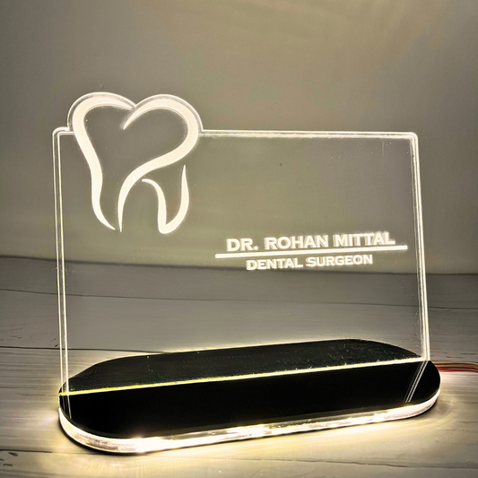 Personalized Hologram Lamp - Gift for Dentist.