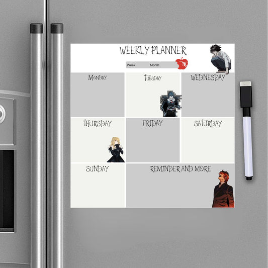 death note magnetic vinyl magnetic vinyl planner for fridge and office planning