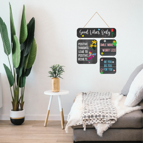 Good Vibes Only MDF Wall Decor.