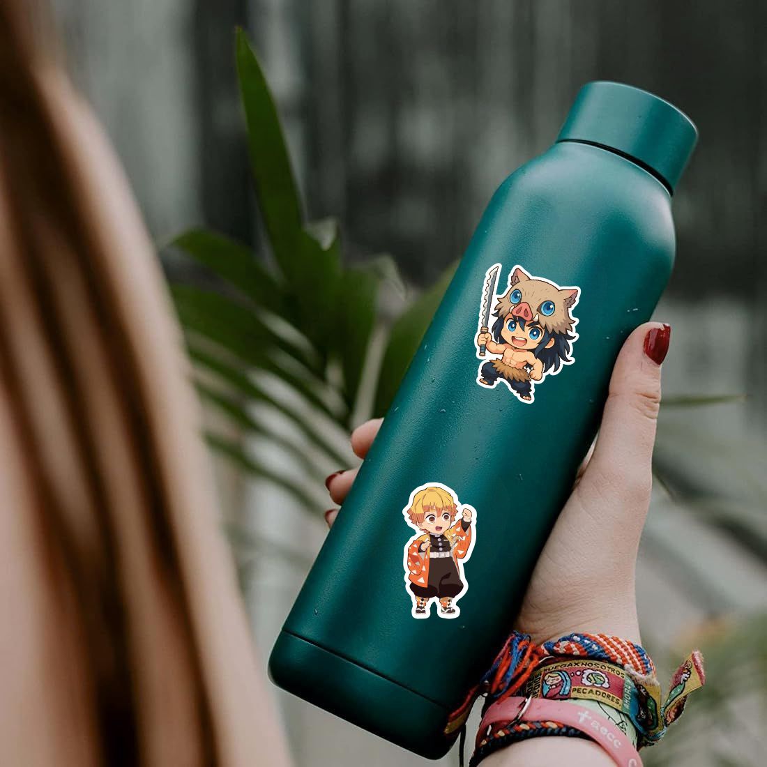 demon slayer waterproof vinyl stickers lifestyle use for laptop journal and water bottle
