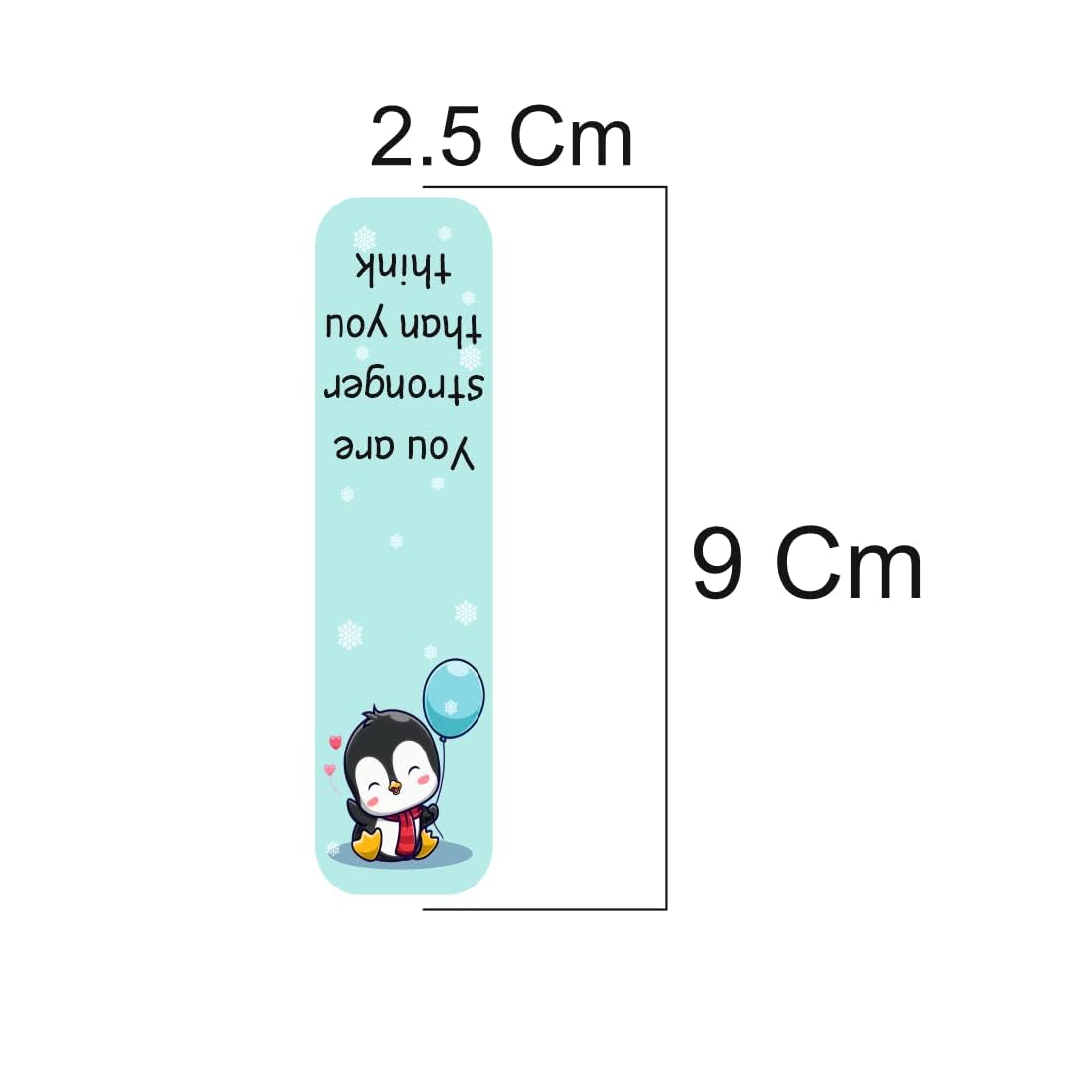 3D Penguin Magnetic Bookmark.