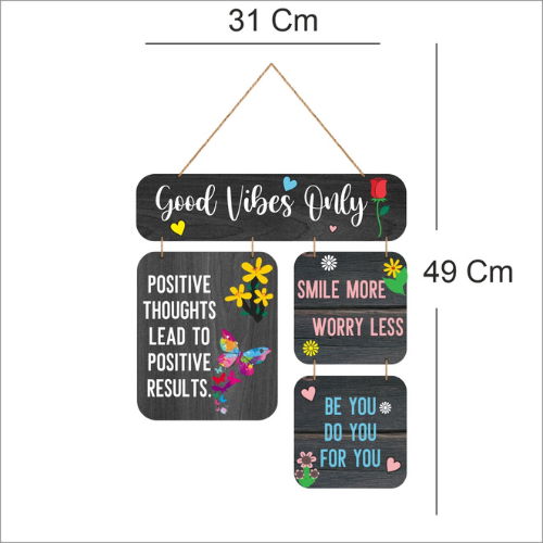 Good Vibes Only MDF Wall Decor.