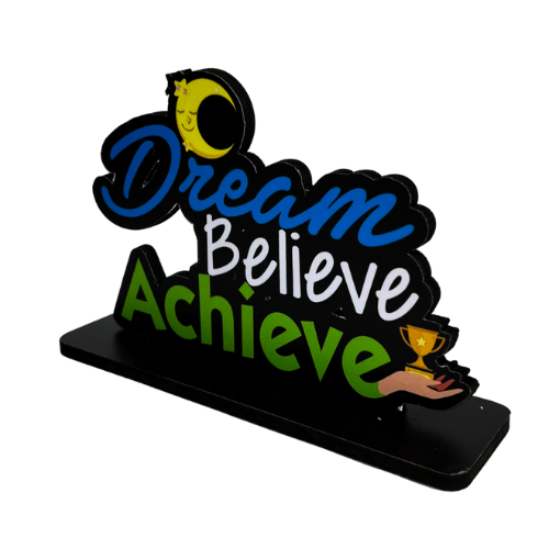 Dream Believe Achieve Table Top Decor