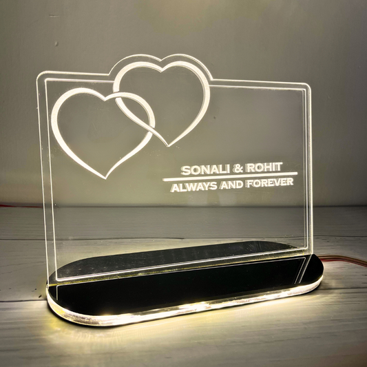 Personalized Hologram Lamp - Gift for Couples