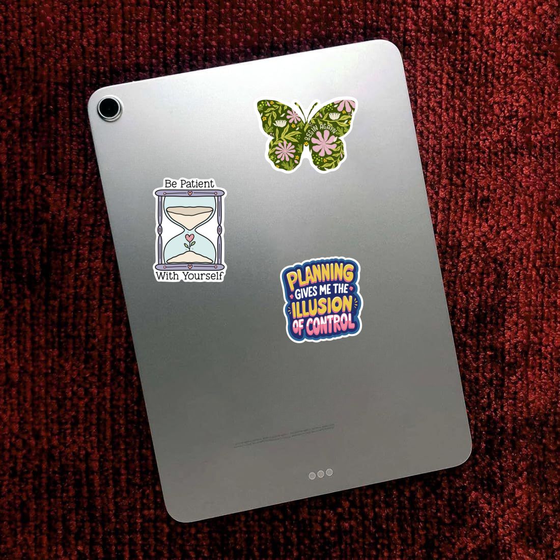 positivity waterproof vinyl stickers size and finish detail