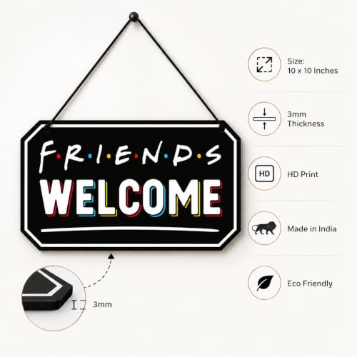 Zesta Friends Theme MDF wooden wall hanging - image 3