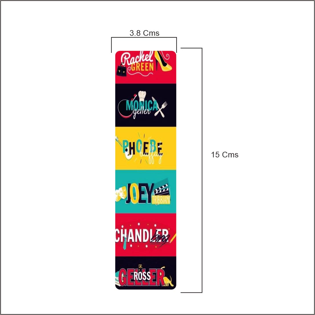 3D Friends Magnetic Bookmark.