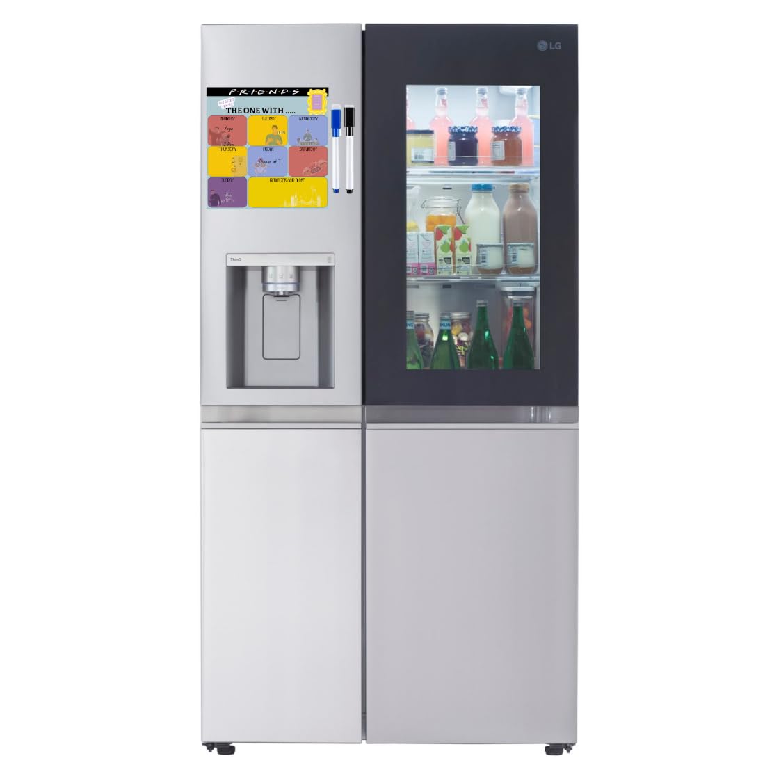 Magnetic Planner for Fridge - Friends.