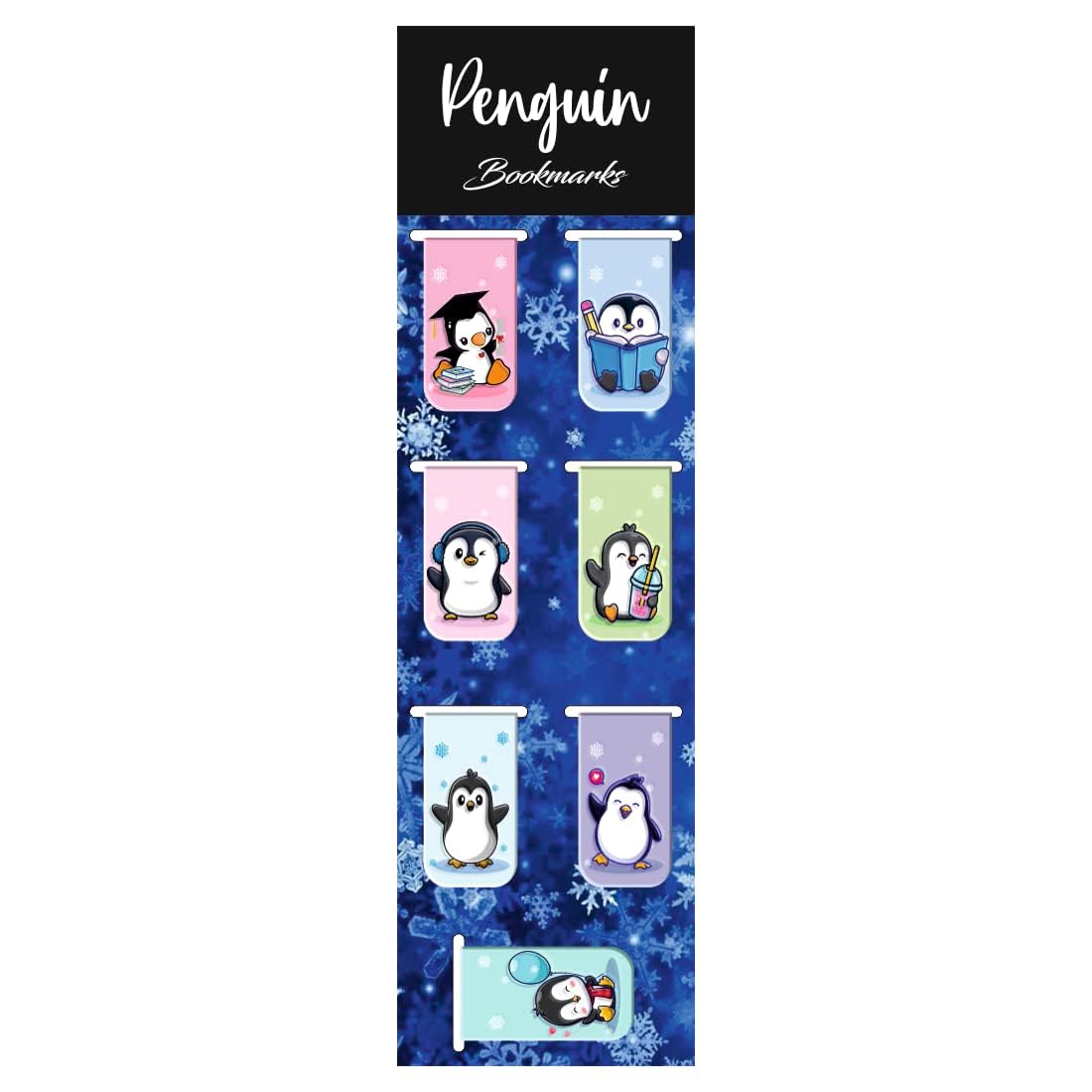 3D Penguin Magnetic Bookmark.