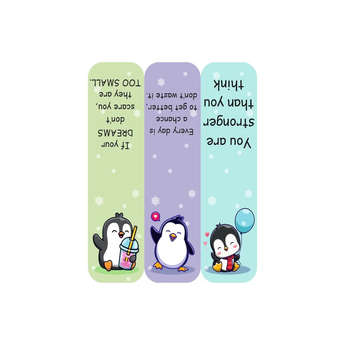 3D Penguin Magnetic Bookmark.