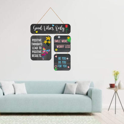 Otidge Good Vibes Only MDF wooden wall hanging - image 4