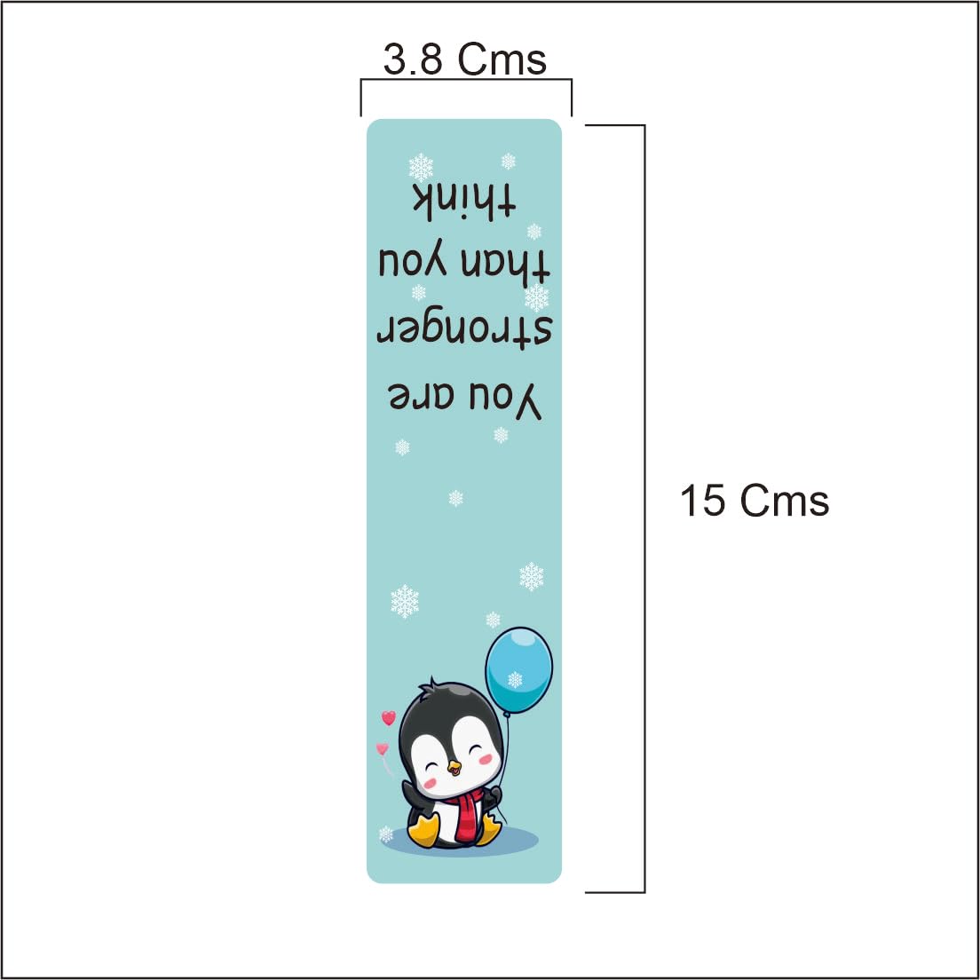 3D Penguin Magnetic Bookmark.