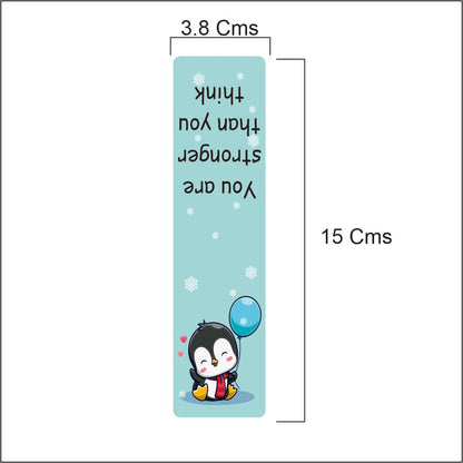 3D Penguin Magnetic Bookmark.