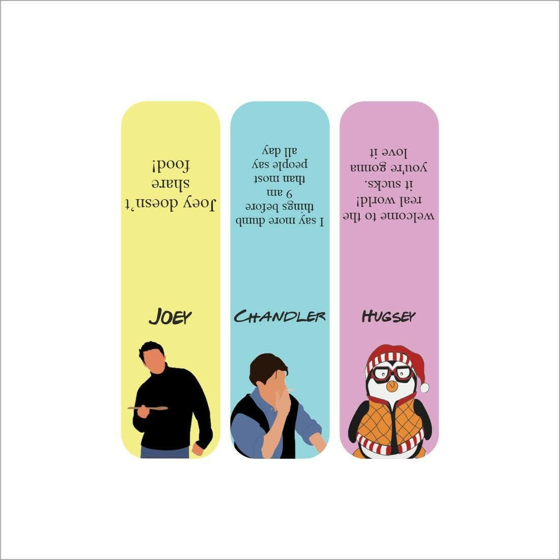 3D Friends Magnetic Bookmark.