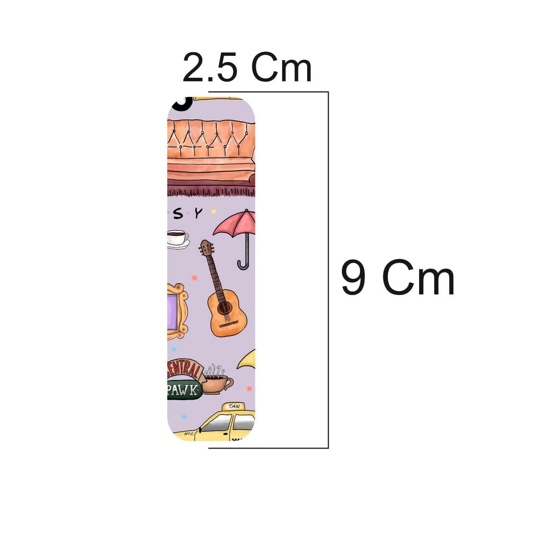 3D Friends Magnetic Bookmark.