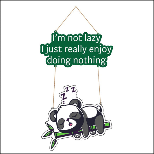 Otidge Sleeping Panda MDF wooden wall hanging - image 1