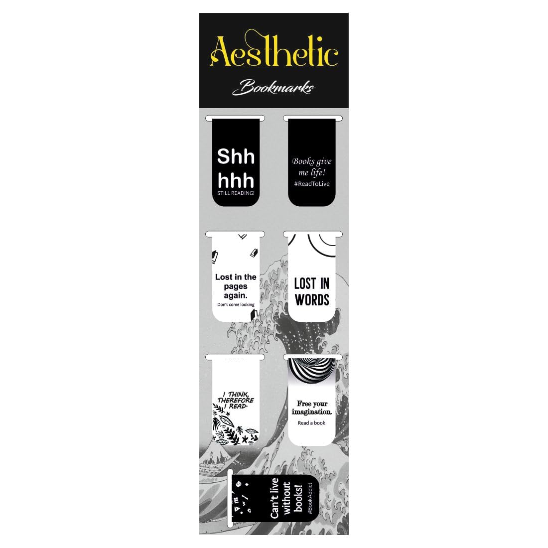 3D Aesthetic Magnetic Bookmark.