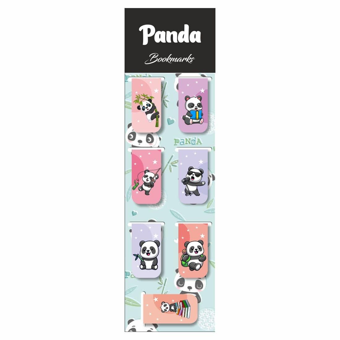 3D Panda Magnetic Bookmark.