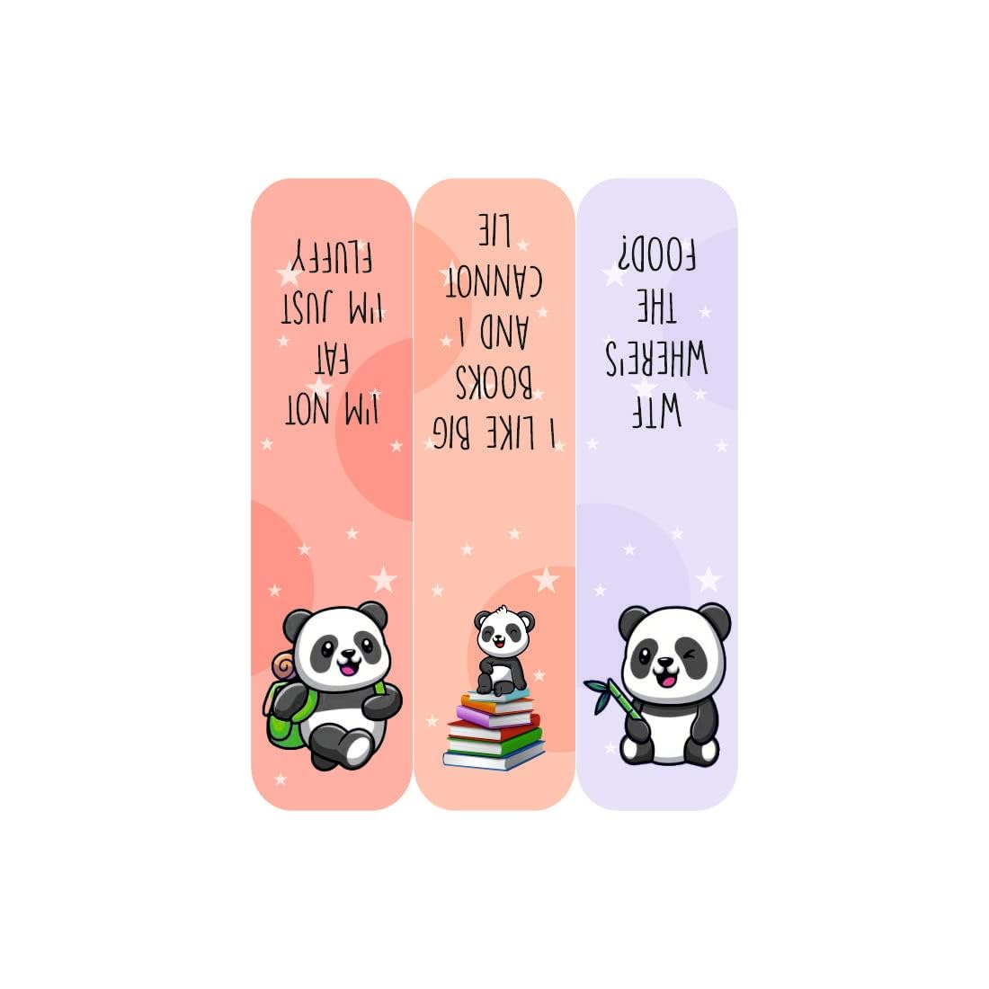3D Panda Magnetic Bookmark.