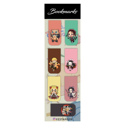 demon slayer magnetic bookmark for book lovers and journal users