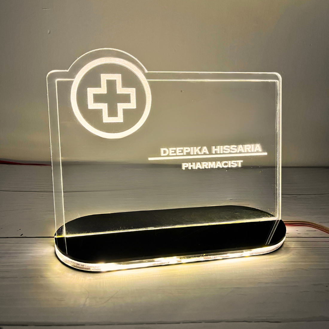 Personalized Hologram Lamp - Gift for Pharmacist.