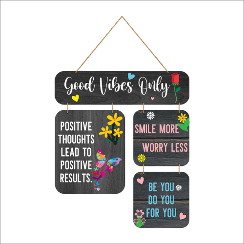 Good Vibes Only MDF Wall Decor