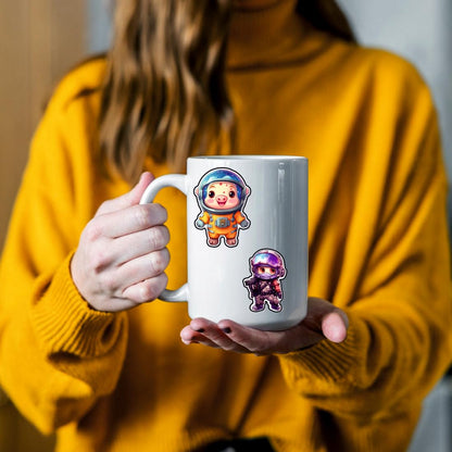 Astronaut Vinyl Waterproof Sticker (pack of 50).