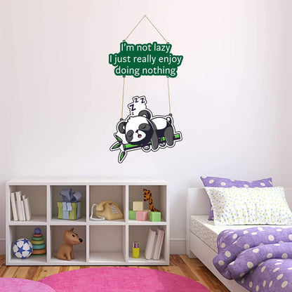 Otidge Sleeping Panda MDF wooden wall hanging - image 4