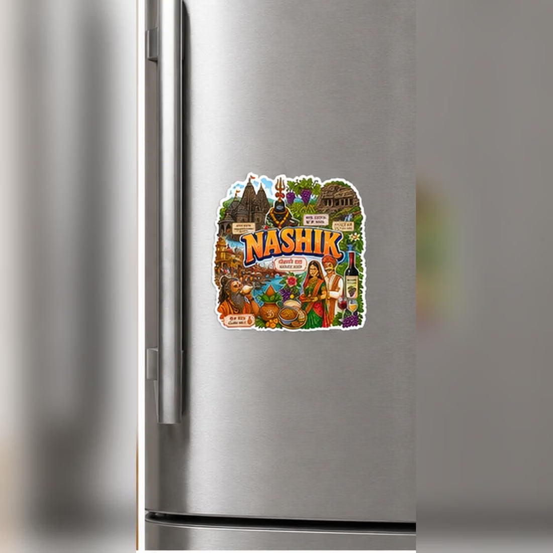 Zesta Nashik wooden fridge magnet - image 3