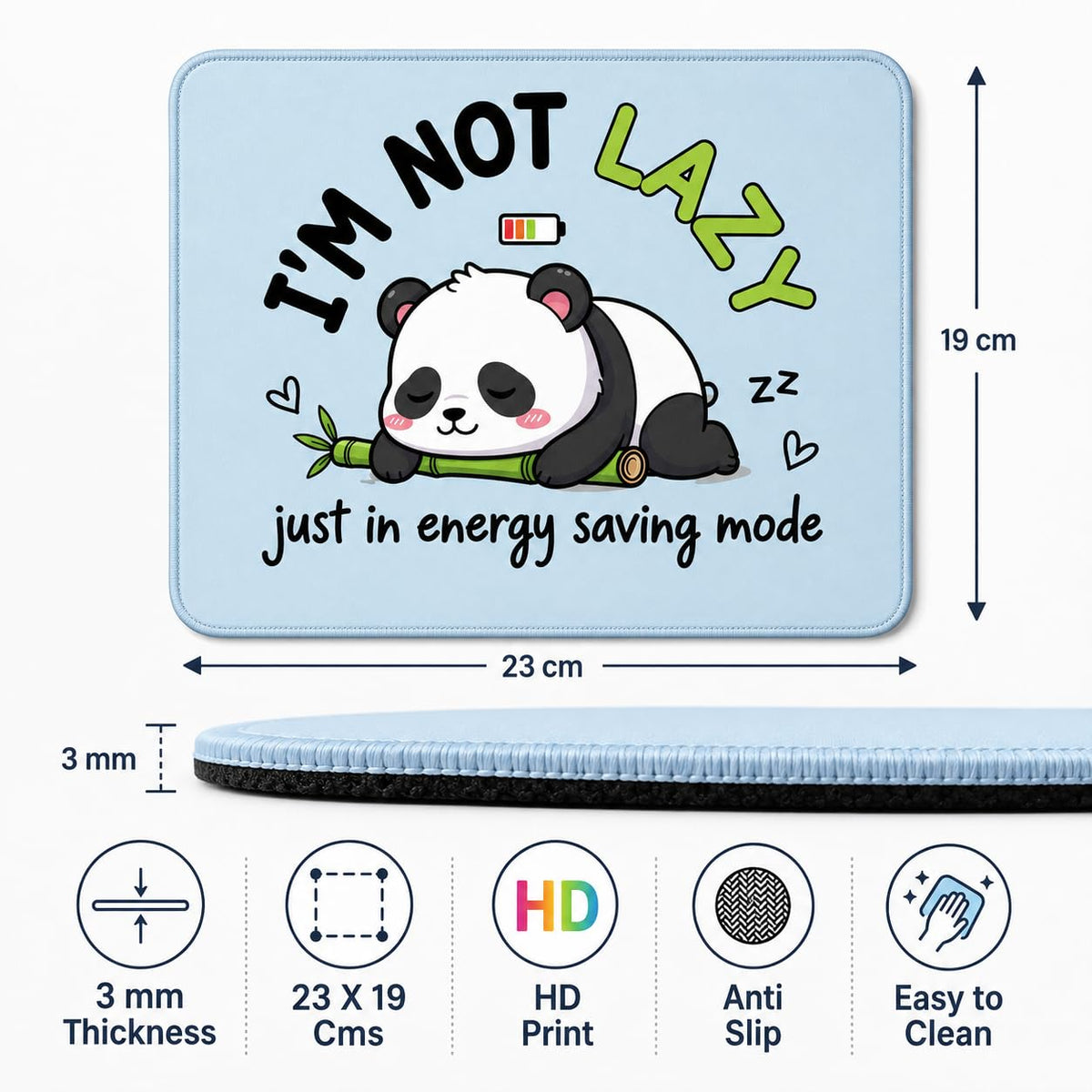 Zesta I Am Not Lazy mouse pad - image 4