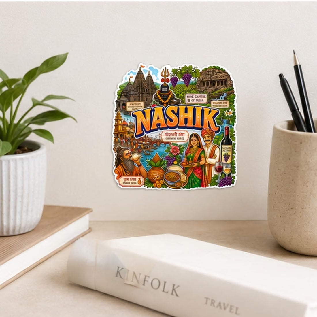 Zesta Nashik wooden fridge magnet - image 4