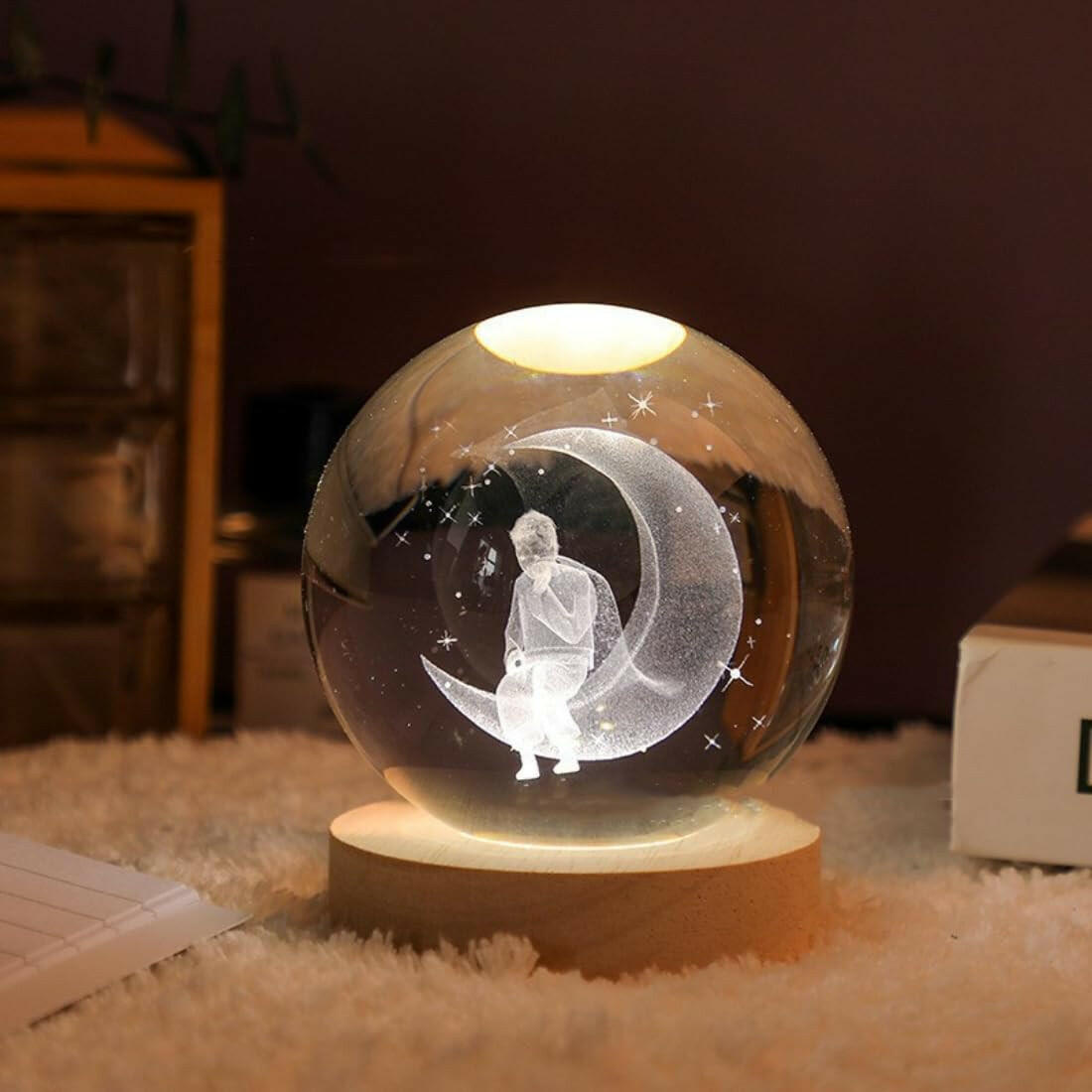 3D Crystal Ball Lamp.