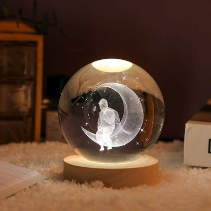 3D Crystal Ball Lamp.
