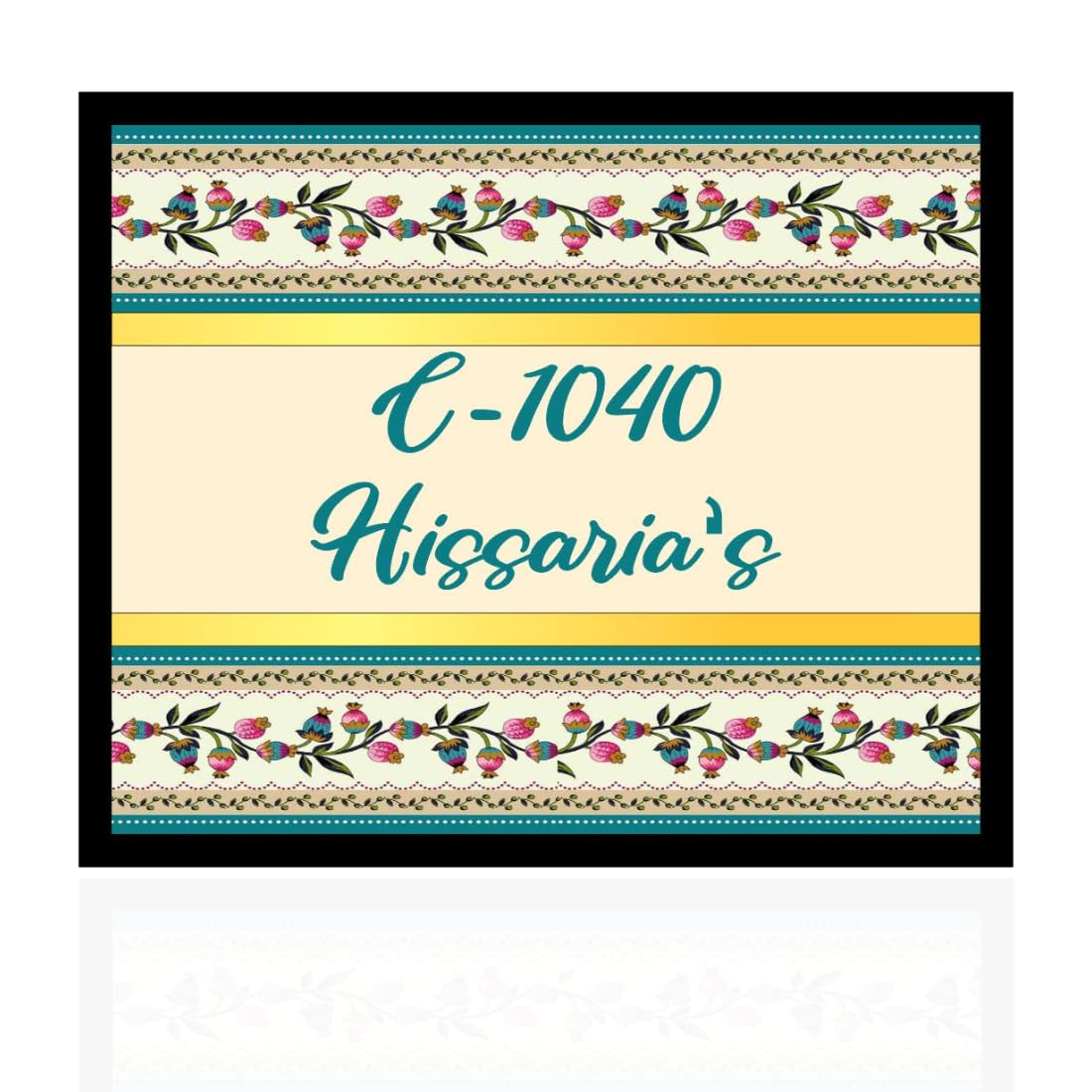 abstract custom name plate for home lifestyle use for home entrance door name board