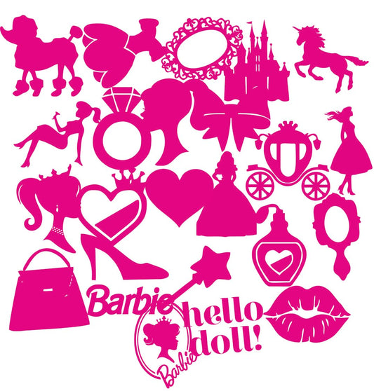 Barbie Waterproof Sticker (pack of 30).