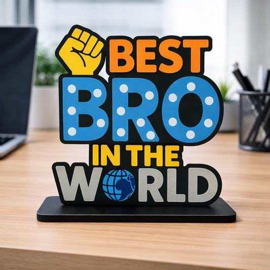 Zesta Best Bro Wooden Table Top Decor – image 1