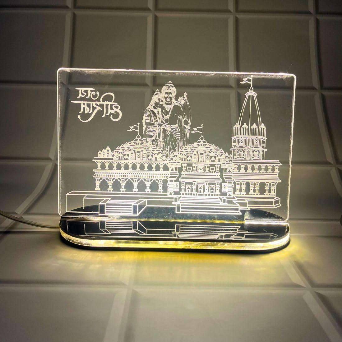 Zesta Ayodhya Ram Mandir 3D Acrylic Model with Light – image 5