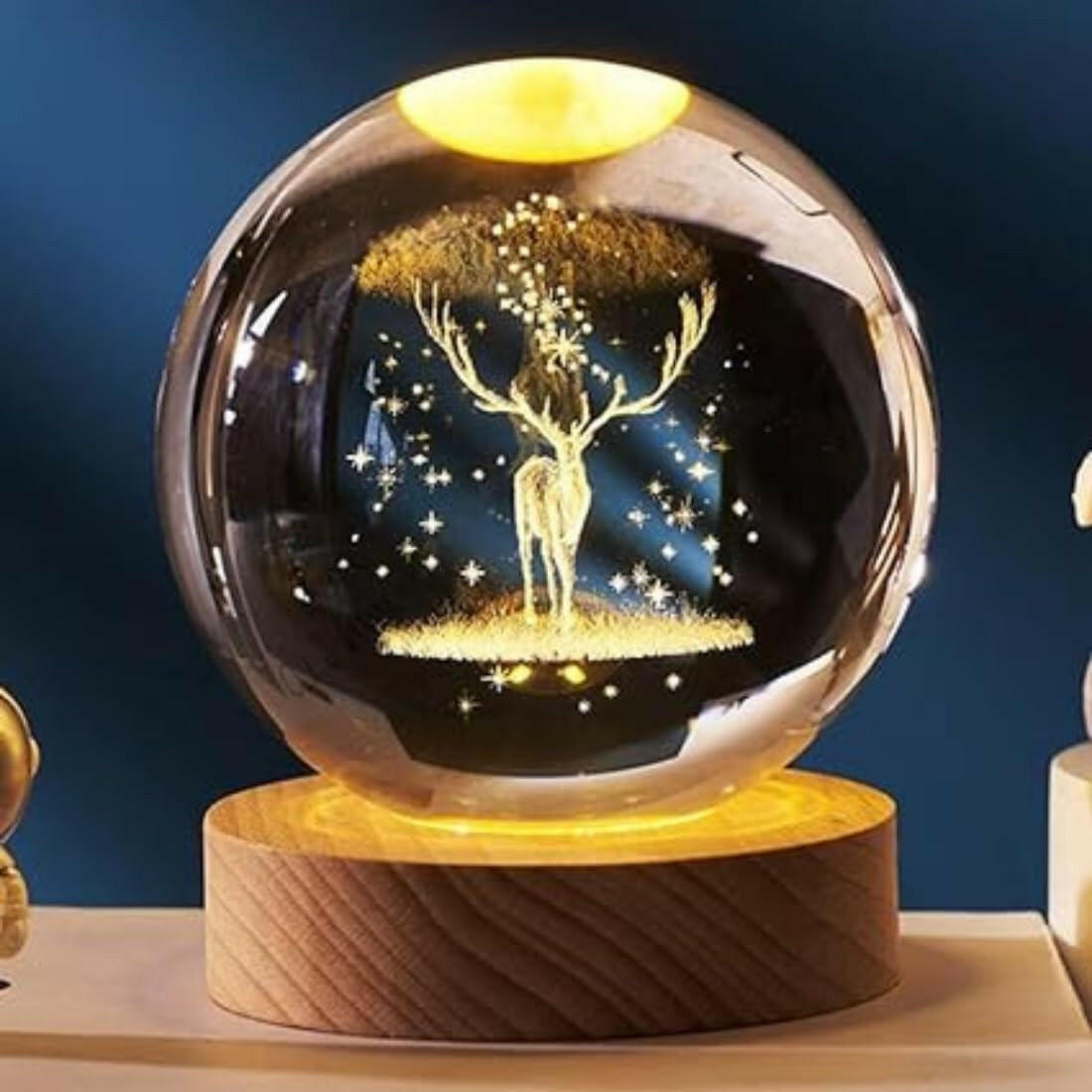3D Crystal Ball Lamp.