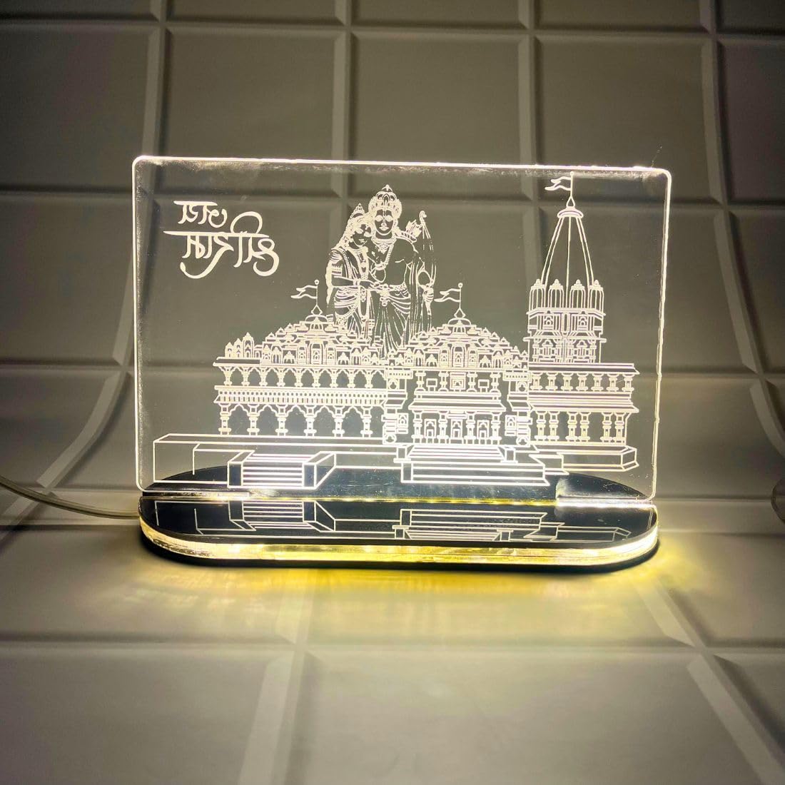 Zesta Ayodhya Ram Mandir 3D Acrylic Model with Light – image 6