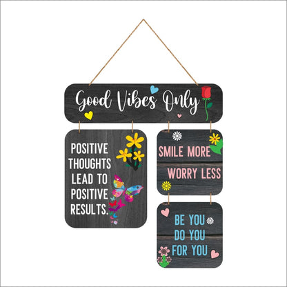 Otidge Good Vibes Only MDF wooden wall hanging - image 1