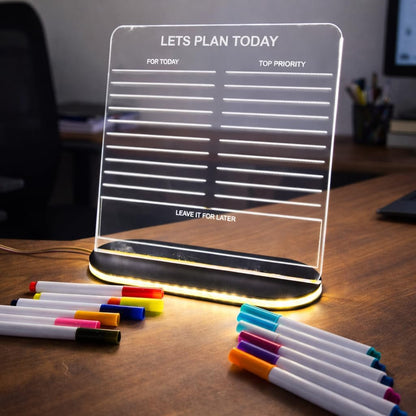 rewritable acrylic led message boar rewritable acrylic message board close up design detail